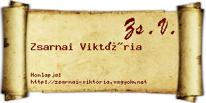 Zsarnai Viktória névjegykártya
