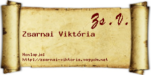 Zsarnai Viktória névjegykártya