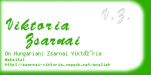 viktoria zsarnai business card